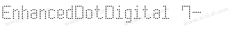 EnhancedDotDigital 7字体转换